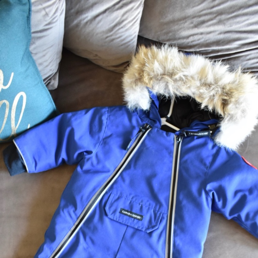 CANADA GOOSE- Coyote-Fur-Trimmed Snowsuit - Picture 6 of 8